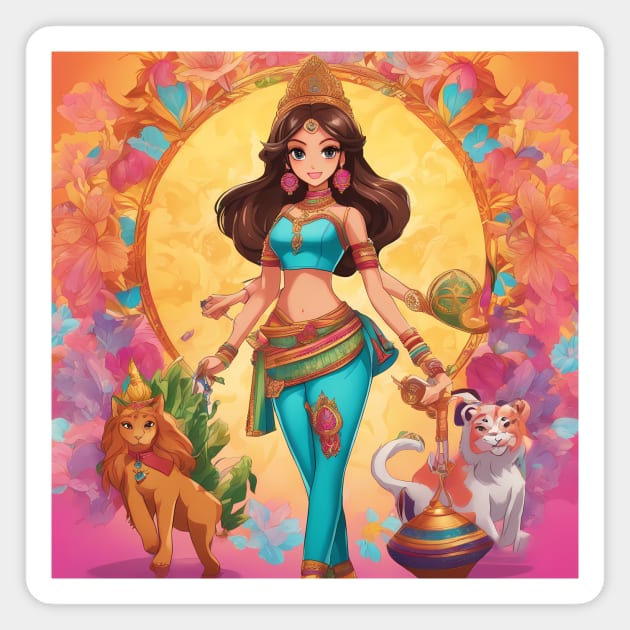 Mahima  Bharat heritage Magnet by animegirlnft